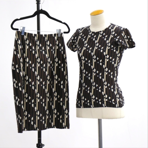 Fendi Tops - Authentic Fendi Shirt and skirt set  Logo Monogram Women Size 42